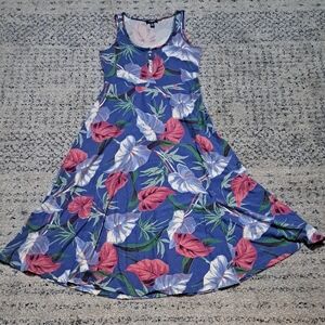 Chaps Blue Floral Maxi Dress